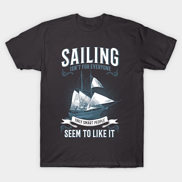 Captain Sailboat Sailing T-Shirt by Toeffishirts
